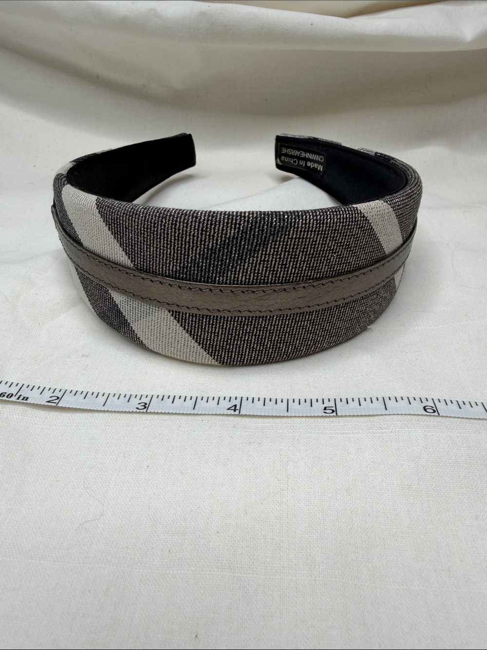 Burberry Headband Metallic Check - Picture 4 of 5